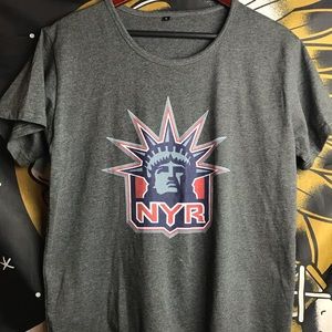 NYR women’s Lady Liberty Gray Tshirt